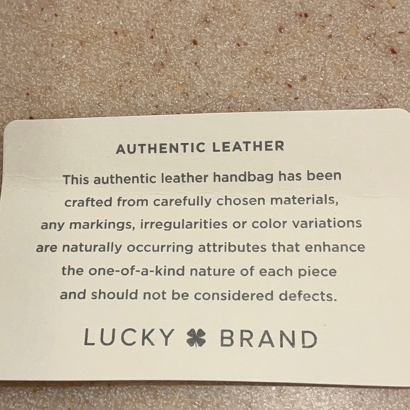 Cute All leather Lucky Brand Bag with tassel - Picture 7 of 9